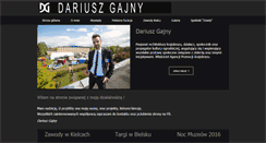 Desktop Screenshot of dariuszgajny.pl