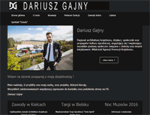 Tablet Screenshot of dariuszgajny.pl